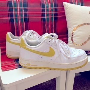 AirForce 1 Sneakers... G Fazos. White and Yellow!